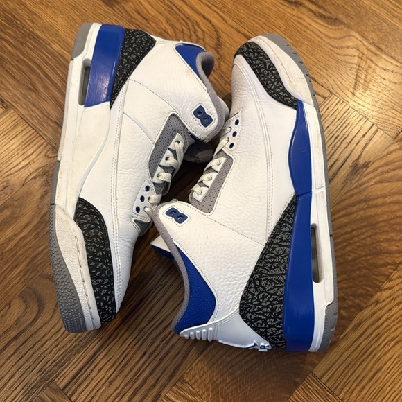 Nike Jordan 3 Retro Racer Blue, sz 10.5 - Picture 7 of 8